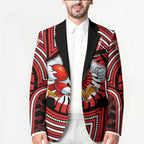 Sydney Swans Blazer Indigenous Monochrome Dot Art Mascot Style