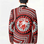 Sydney Swans Blazer Indigenous Monochrome Dot Art Mascot Style