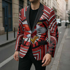 Sydney Swans Blazer Indigenous Monochrome Dot Art Mascot Style