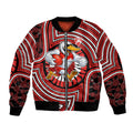 Sydney Swans Bomber Jacket Indigenous Monochrome Dot Art Mascot Style