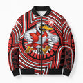 Sydney Swans Bomber Puffer Jacket Indigenous Monochrome Dot Art Mascot Style