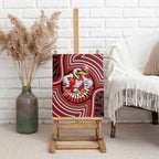 Sydney Swans Canvas Wall Art Indigenous Monochrome Dot Art Mascot Style