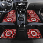Sydney Swans Car Mats Indigenous Monochrome Dot Art Mascot Style