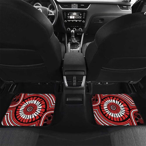 Sydney Swans Car Mats Indigenous Monochrome Dot Art Mascot Style