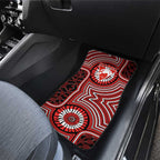 Sydney Swans Car Mats Indigenous Monochrome Dot Art Mascot Style
