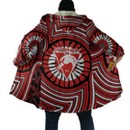 Sydney Swans Cloak Indigenous Monochrome Dot Art Mascot Style