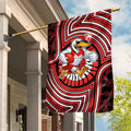Sydney Swans Garden Flag Indigenous Monochrome Dot Art Mascot Style