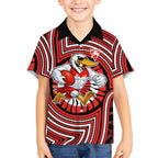 Sydney Swans Hawaiian Shirt Indigenous Monochrome Dot Art Mascot Style