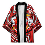 Sydney Swans Kimono Indigenous Monochrome Dot Art Mascot Style