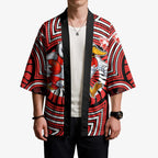 Sydney Swans Kimono Indigenous Monochrome Dot Art Mascot Style