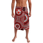 Sydney Swans Lavalava Indigenous Monochrome Dot Art Mascot Style