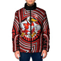 Sydney Swans Padded Jacket Indigenous Monochrome Dot Art Mascot Style
