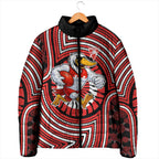 Sydney Swans Padded Jacket Indigenous Monochrome Dot Art Mascot Style