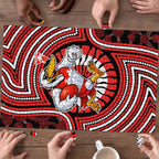 Sydney Swans Puzzle Indigenous Monochrome Dot Art Mascot Style