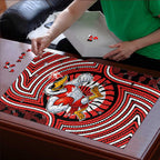 Sydney Swans Puzzle Indigenous Monochrome Dot Art Mascot Style