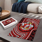 Sydney Swans Puzzle Indigenous Monochrome Dot Art Mascot Style