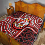 Sydney Swans Quilt Indigenous Monochrome Dot Art Mascot Style