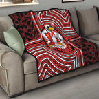 Sydney Swans Quilt Indigenous Monochrome Dot Art Mascot Style