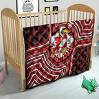 Sydney Swans Quilt Indigenous Monochrome Dot Art Mascot Style