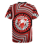 Sydney Swans Rugby Jersey Indigenous Monochrome Dot Art Mascot Style