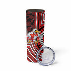 Sydney Swans Skinny Tumbler Indigenous Monochrome Dot Art Mascot Style
