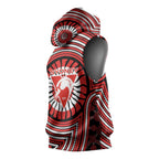 Sydney Swans Sleeveless Hoodie Indigenous Monochrome Dot Art Mascot Style