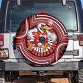 Sydney Swans Spare Tire Cover Indigenous Monochrome Dot Art Mascot Style