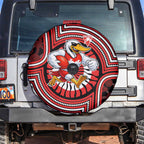 Sydney Swans Spare Tire Cover Indigenous Monochrome Dot Art Mascot Style