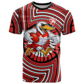 Sydney Swans T Shirt Indigenous Monochrome Dot Art Mascot Style