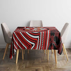 Sydney Swans Tablecloth Indigenous Monochrome Dot Art Mascot Style