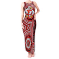 Sydney Swans Tank Maxi Dress Indigenous Monochrome Dot Art Mascot Style