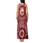 Sydney Swans Tank Maxi Dress Indigenous Monochrome Dot Art Mascot Style
