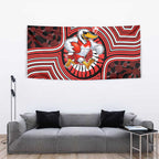 Sydney Swans Tapestry Indigenous Monochrome Dot Art Mascot Style