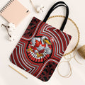Sydney Swans Tote Bag Indigenous Monochrome Dot Art Mascot Style