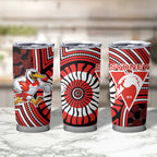 Sydney Swans Tumbler Cup Indigenous Monochrome Dot Art Mascot Style
