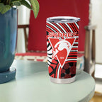 Sydney Swans Tumbler Cup Indigenous Monochrome Dot Art Mascot Style