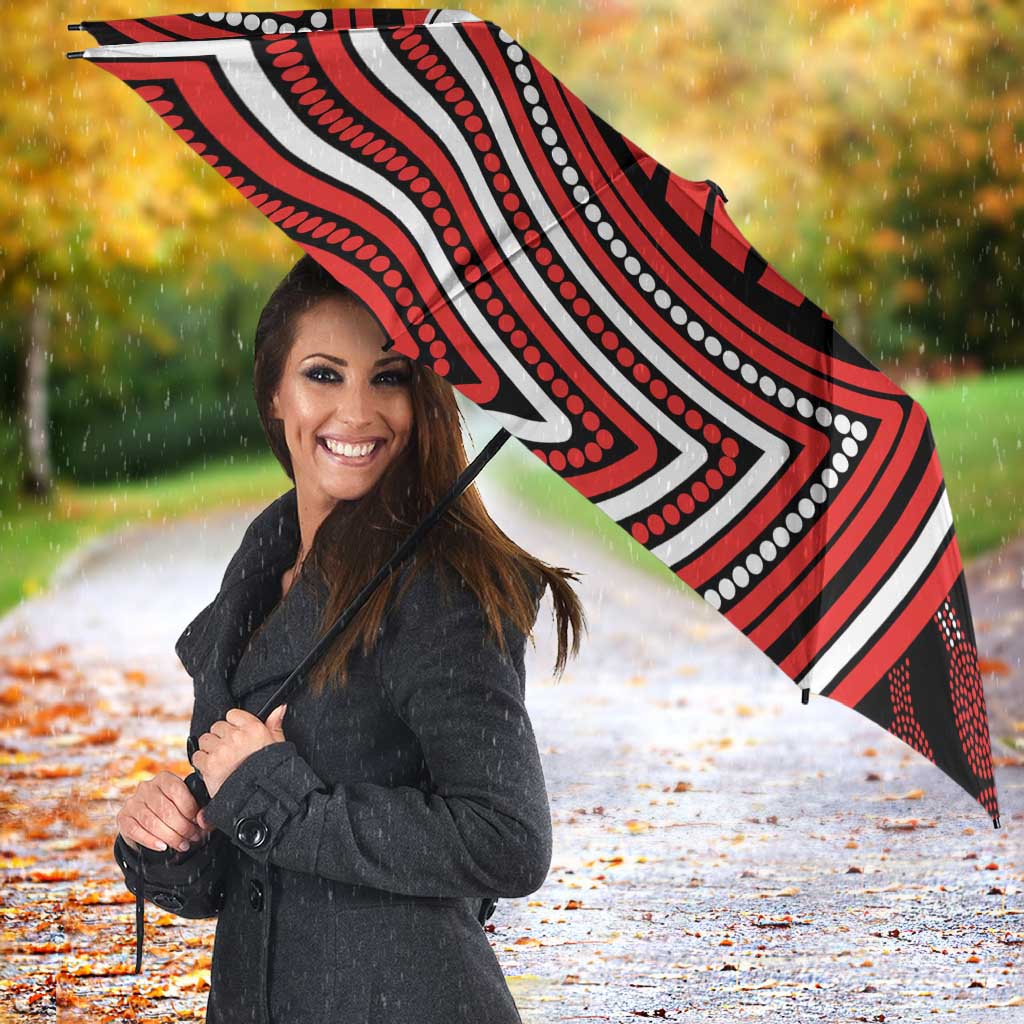 Sydney Swans Umbrella Indigenous Monochrome Dot Art Mascot Style