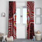 Sydney Swans Window Curtain Indigenous Monochrome Dot Art Mascot Style