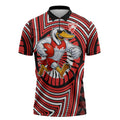 Sydney Swans Zipper Polo Shirt Indigenous Monochrome Dot Art Mascot Style