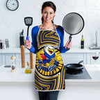 West Coast Eagles Apron Indigenous Monochrome Dot Art Mascot Style
