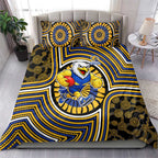 West Coast Eagles Bedding Set Indigenous Monochrome Dot Art Mascot Style