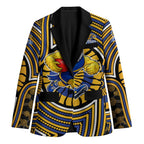 West Coast Eagles Blazer Indigenous Monochrome Dot Art Mascot Style