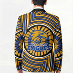 West Coast Eagles Blazer Indigenous Monochrome Dot Art Mascot Style