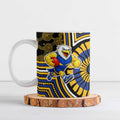 West Coast Eagles Ceramic Mug Indigenous Monochrome Dot Art Mascot Style