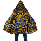 West Coast Eagles Cloak Indigenous Monochrome Dot Art Mascot Style