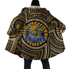 West Coast Eagles Cloak Indigenous Monochrome Dot Art Mascot Style