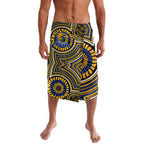 West Coast Eagles Lavalava Indigenous Monochrome Dot Art Mascot Style