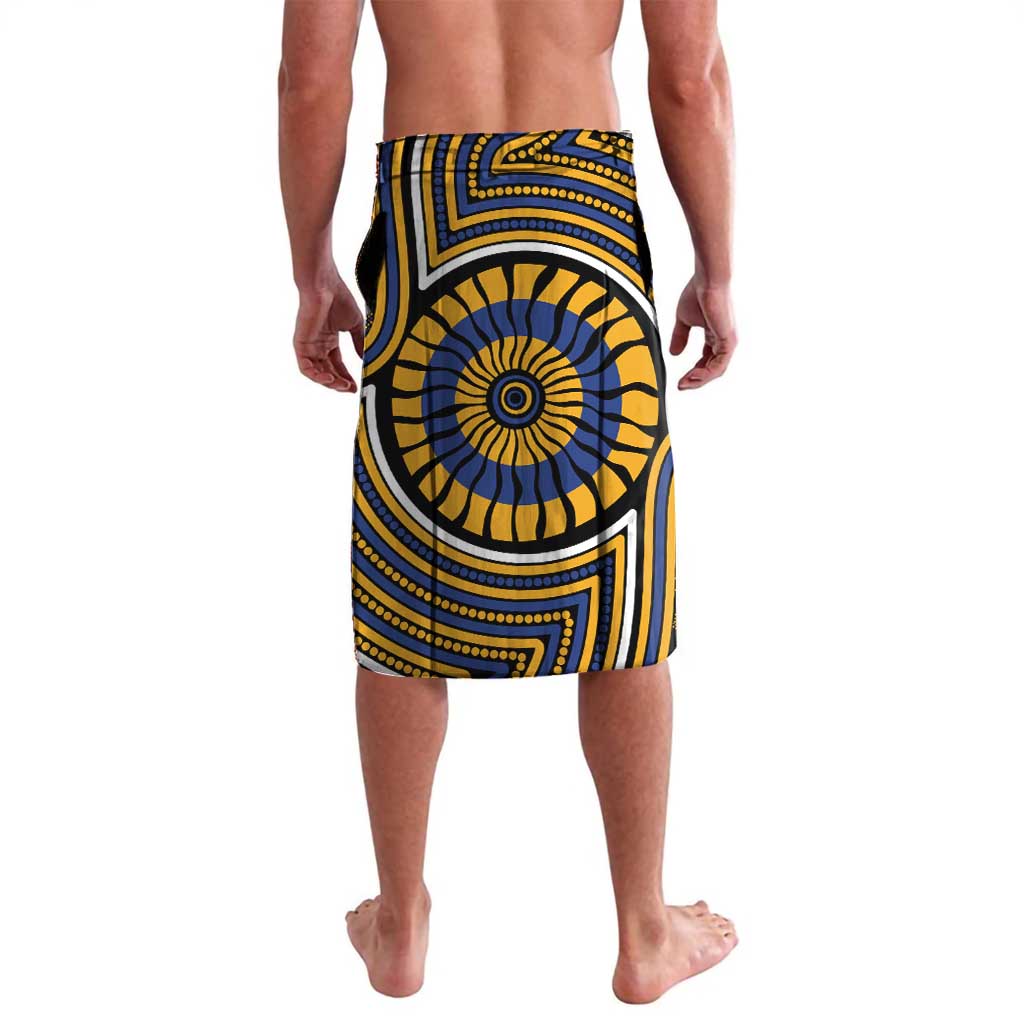 West Coast Eagles Lavalava Indigenous Monochrome Dot Art Mascot Style