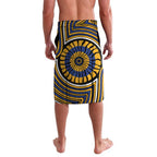 West Coast Eagles Lavalava Indigenous Monochrome Dot Art Mascot Style