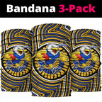 West Coast Eagles Neck Gaiter Indigenous Monochrome Dot Art Mascot Style